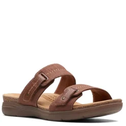 Clearance Clarks Women's , April Dusk Sandal Dark Tan