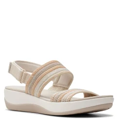 Clearance Clarks Women's , Arla Stroll Sandal Beige Combi
