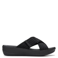 Discount Clarks Women's , Arla Wave Sandal Black