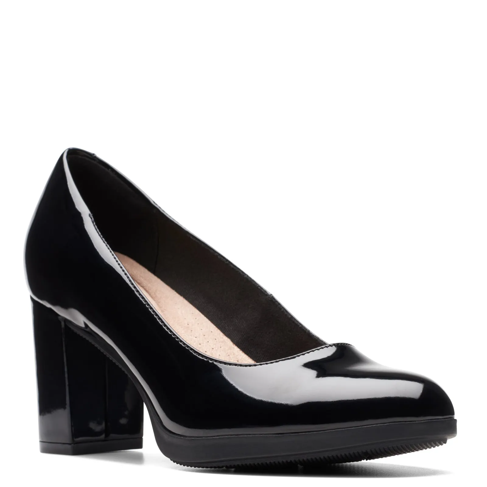 Sale Clarks Women's , Bayla Skip Pump Black Patent