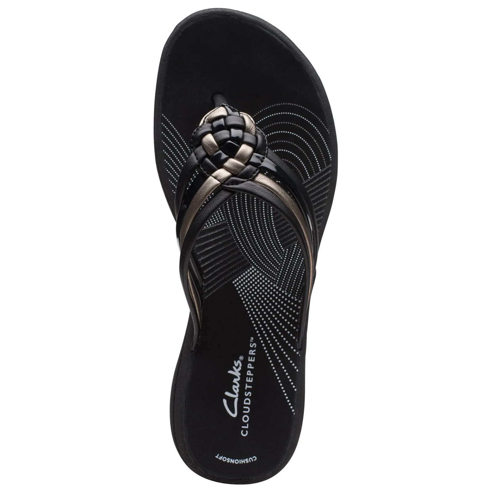 Outlet Clarks Women's , Breeze Coral Sandal Black Combi