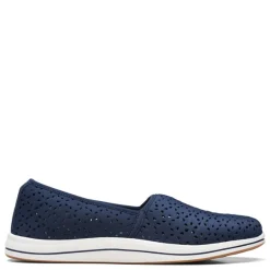 Outlet Clarks Women's , Breeze Emily Slip-On Navy