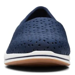 Outlet Clarks Women's , Breeze Emily Slip-On Navy