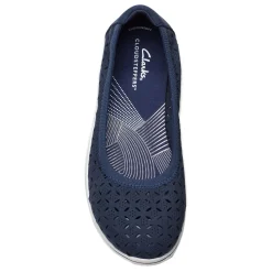 Discount Clarks Women's , Breeze Roam Slip-On Navy