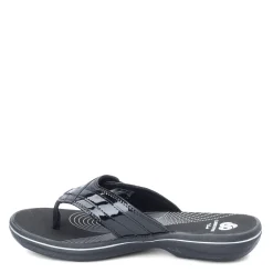 Sale Clarks Women's , Breeze Sea Sandal Black Patent