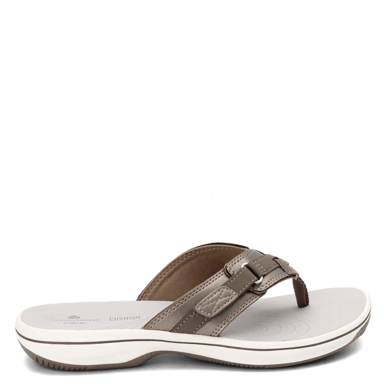 Sale Clarks Women's , Breeze Sea Flip Flop Pewter