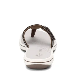 Sale Clarks Women's , Breeze Sea Flip Flop Pewter