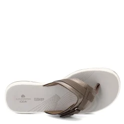 Sale Clarks Women's , Breeze Sea Flip Flop Pewter