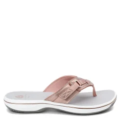 Best Clarks Women's , Breeze Sea Sandal Rose Gold