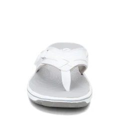 Outlet Clarks Women's , Breeze Sea Sandal White