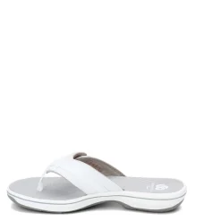 Outlet Clarks Women's , Breeze Sea Sandal White