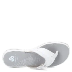 Outlet Clarks Women's , Breeze Sea Sandal White
