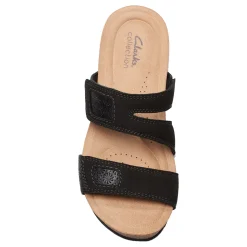 New Clarks Women's , Calenne Maye Sandal Black