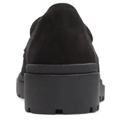 Clarks Women's , Calla Ease Loafer Black Suede