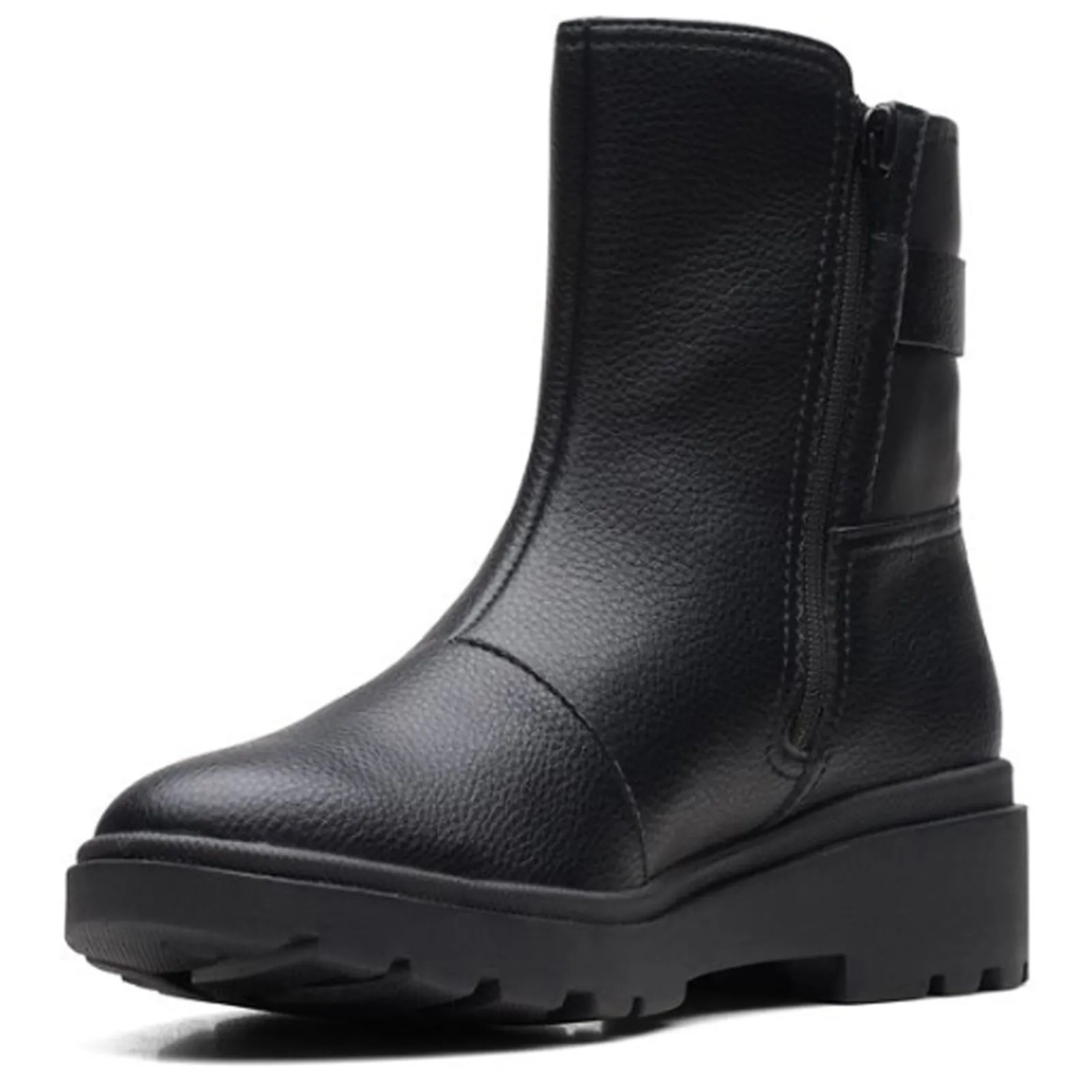 New Clarks Women's , Calla Mid Boot Black