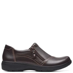 Hot Clarks Women's , Carleigh Ray Slip-On Dark Brown