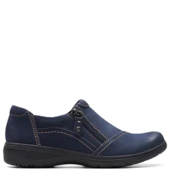 Clearance Clarks Women's , Carleigh Ray Slip-On Navy Nubuck