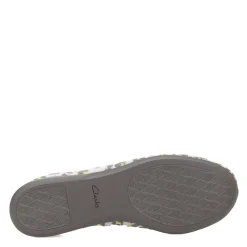 Sale Clarks Women's , Carly Hope Flat Grey Leopard