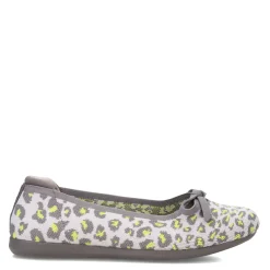 Clarks Women's , Carly Hope Flat Grey Leopard