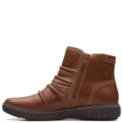 Outlet Clarks Women's , Caroline Orchid Boot Dark Tan