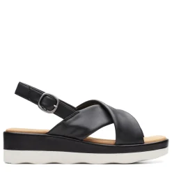 Online Clarks Women's , Clara Cove Sandal Black