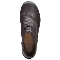 New Clarks Women's , Cora Derby Boot Brown