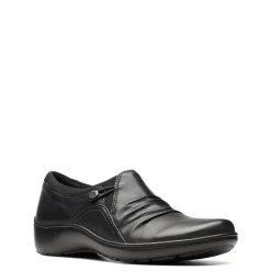 Hot Clarks Women's , Cora Dusk Slip-On Black