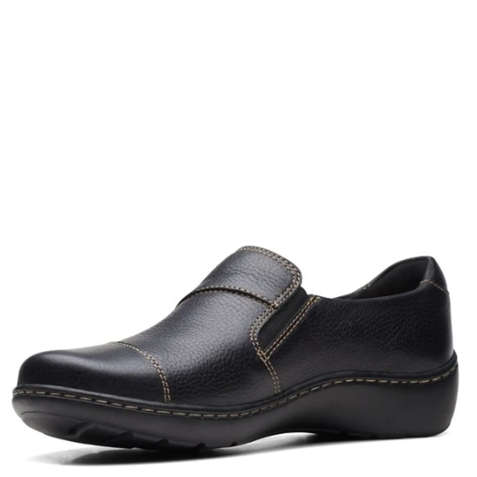 Clarks Women's , Cora Harbor Slip-On Black