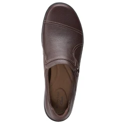 Discount Clarks Women's , Cora Poppy Slip-On Dark Brown