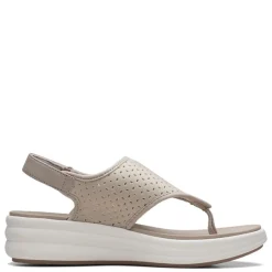 Clearance Clarks Women's , Drift Blossom Sandal Taupe