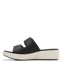 Hot Clarks Women's , Drift Buckle Sandal Black