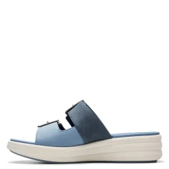 Sale Clarks Women's , Drift Buckle Sandal Denim Combi