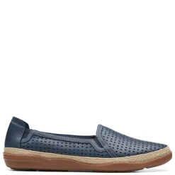 Outlet Clarks Women's , Elaina Ruby Slip-On Navy