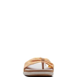 Discount Clarks Women's , Eliza June Sandal Golden Yellow/Off White Canvas