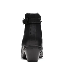 New Clarks Women's , Emily2 Belle Boot Black Leather