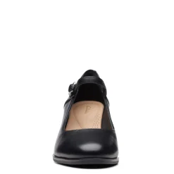 Clarks Women's , Freva 55 Strap Pump Black