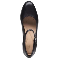 Clarks Women's , Freva 55 Strap Pump Black