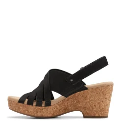 Online Clarks Women's , Giselle Ivy Sandal Black Nubuck