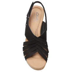 Online Clarks Women's , Giselle Ivy Sandal Black Nubuck