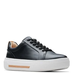 Sale Clarks Women's , Hollyhock Walk Sneaker Black Leather