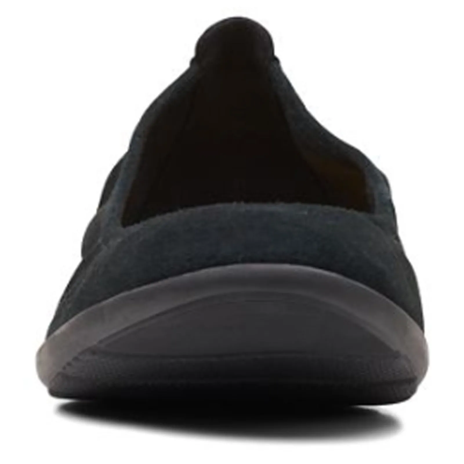 New Clarks Women's , Jenette Ease Flat Black Suede