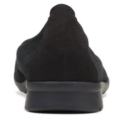 New Clarks Women's , Jenette Ease Flat Black Suede