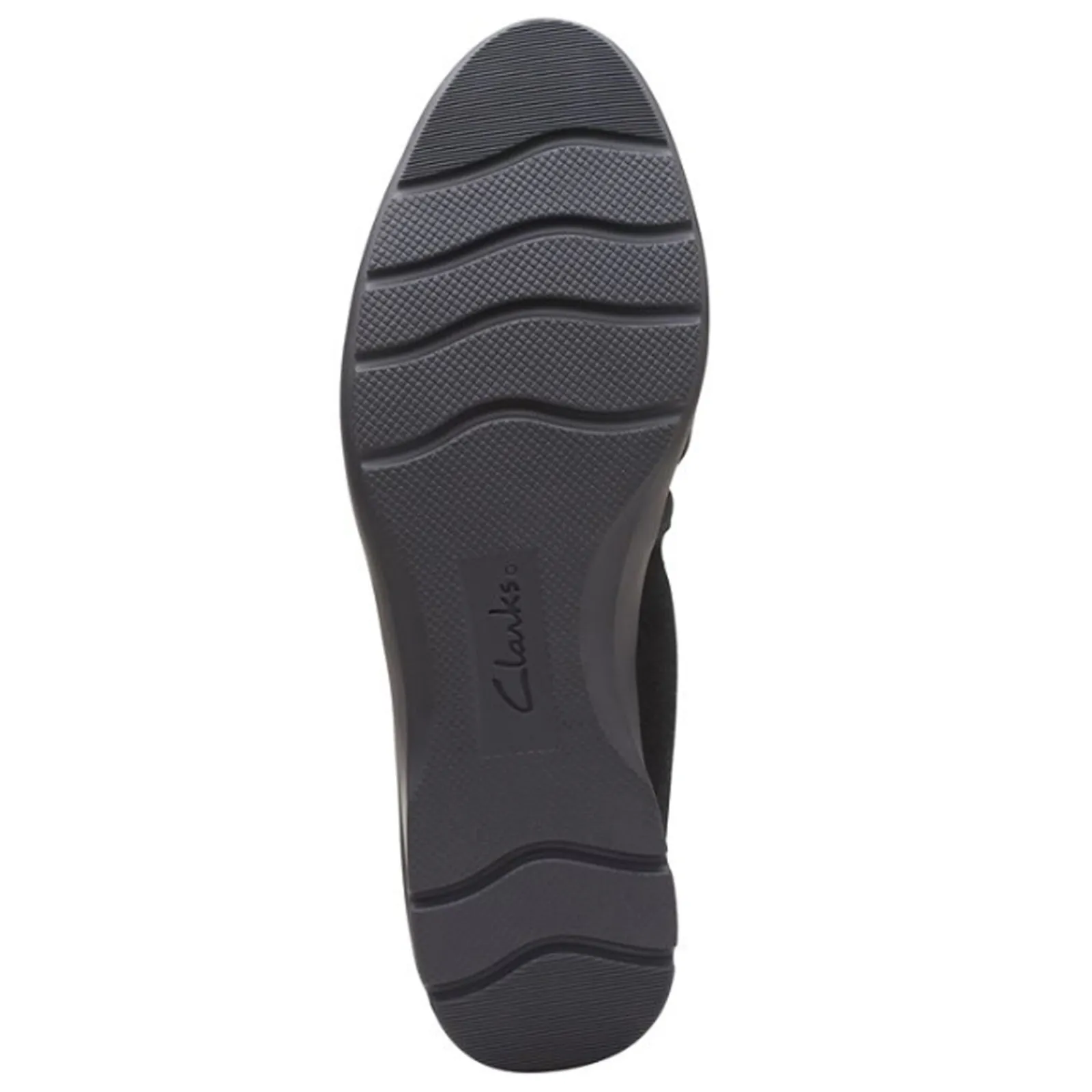 New Clarks Women's , Jenette Ease Flat Black Suede