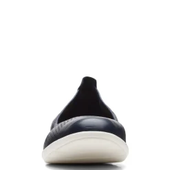 New Clarks Women's , Jenette Ease Flat Navy