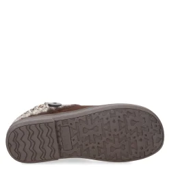 Clarks Women's , Knit Collar Slipper Brown