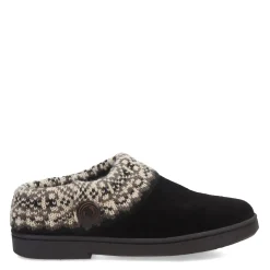 New Clarks Women's , Knit Collar Slipper Black