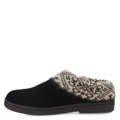 New Clarks Women's , Knit Collar Slipper Black