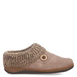 Clearance Clarks Women's , Knit Collar Slipper Clog Taupe