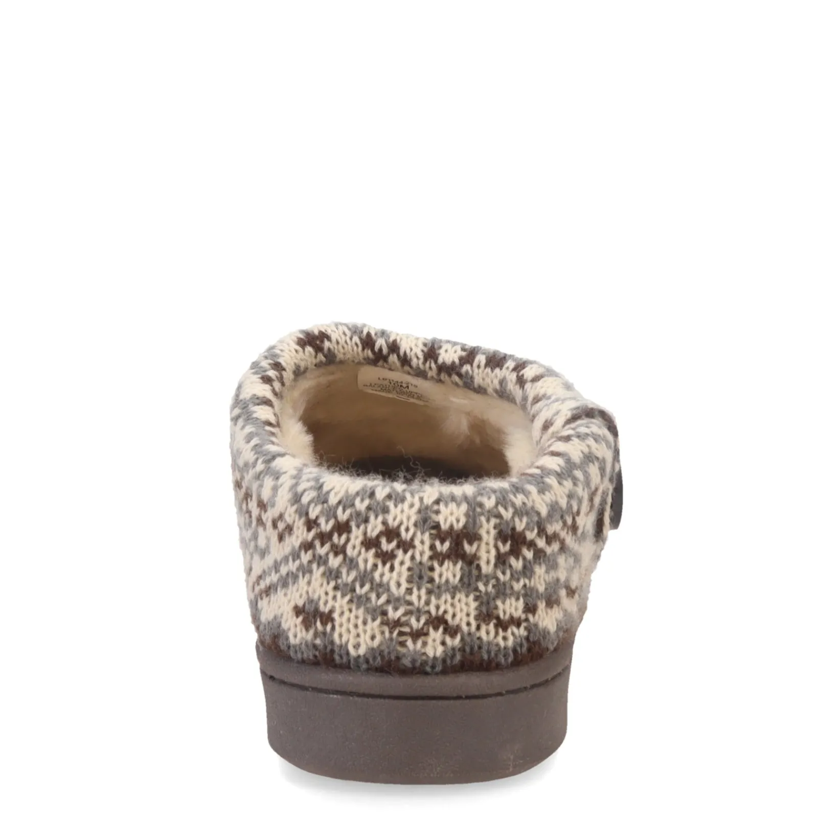 Online Clarks Women's , Knit Collar Slipper Brown