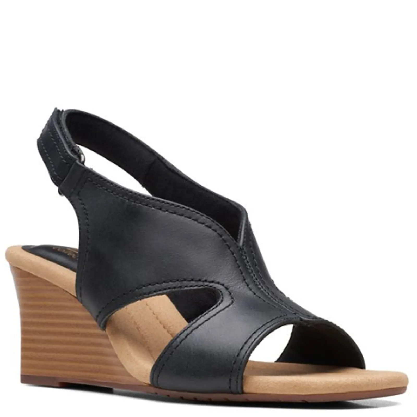 Outlet Clarks Women's , Kyarra Aster Sandal Black